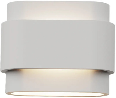 Artdelight Wandlamp Metz L 20 cm gips wit