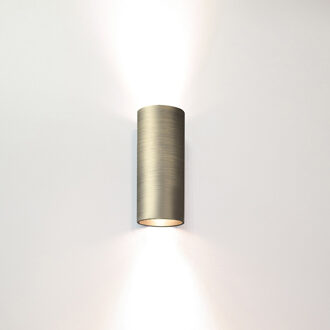 Artdelight Wandlamp Roulo 2 lichts H 15,4 Ø 6,5 cm antiek brons