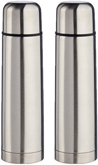 Arte r 2x stuks RVS thermosflessen/isoleerflessen 500 ml