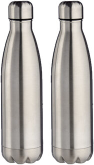 Arte r 2x stuks RVS thermosflessen/isoleerflessen 500 ml