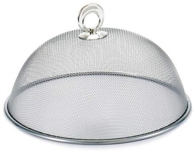Arte r Arte Regal Voedselkap - rond - 25 cm - zilver - metaal - vliegenkap - tegen insecten