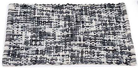 Arte r Badmat/badkamerkleed grijs 80 x 50 cm rechthoekig