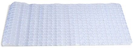 Arte r Badmat/douchemat anti-slip transparant vierkant patroon 69 x 39 cm