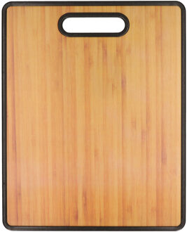Arte r Bamboe houten snijplank/serveerplank met handvat 38 cm