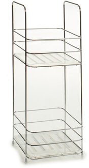 Arte r Chroom doucherek/badkamerrek 2-laags 17 x 42 cm