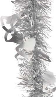 Arte r folieslinger - zilver - 200 x 12 cm - Kerstslingers Zilverkleurig