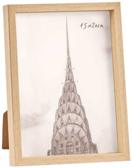 Arte r Fotolijst - houtlook - kunststof/glas - 22 x 17 cm - voor foto van 15 x 20 cm - staand/hangend