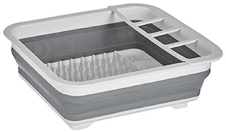 Arte r Grijs/wit opvouwbaar afdruiprek 38 x 29 cm