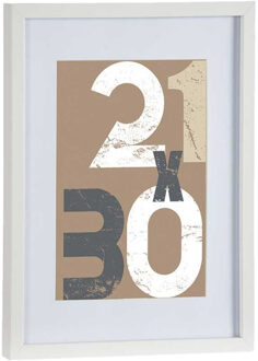 Arte r Houten fotolijst wit geschikt voor een foto van 21 x 30 cm of 30 x 40 cm - Fotolijsten