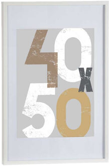 Arte r Houten fotolijst wit geschikt voor een foto van 40 x 50 cm of 50 x 70 cm - Fotolijsten
