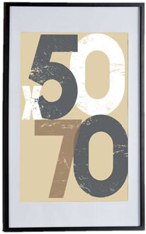 Arte r Houten fotolijst - zwart - 60 x 90 cm - fotolijst - met passe-partout - decoratie