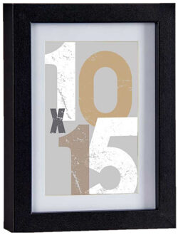 Arte r Houten fotolijst zwart geschikt voor een foto van 10 x 15 cm of 13 x 18 cm - Fotolijsten
