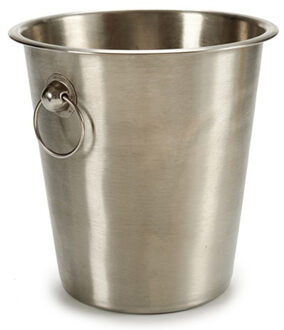 Arte r IJsemmer - zilverkleurig - RVS - 21x21x21 cm - champagnekoeler - drankemmer