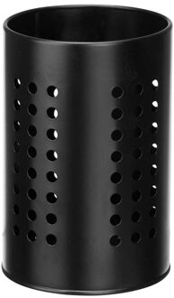 Arte r Keukengerei rekje/aanrecht spullen organizer - 12 x 18 cm - rvs - zwart