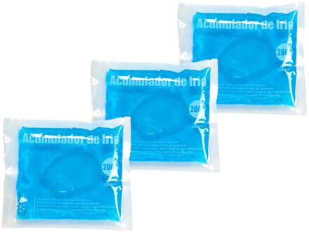 Arte r Koelelement - Set van 6x stuks - flexibel - 15 x 13 x 2 cm - herbruikbaar - icepack