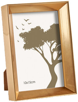 Arte r Kunststof fotolijst - goud - geschikt voor een foto van 10 x 15 cm