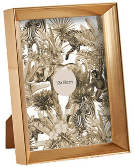 Arte r Kunststof fotolijst goud geschikt voor een foto van 13 x 18 cm - Fotolijsten Goudkleurig