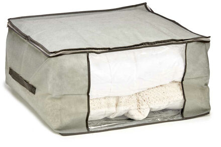 Arte r opbergtas beddengoed/kleding - grijs - 60 x 45 x 30 cm