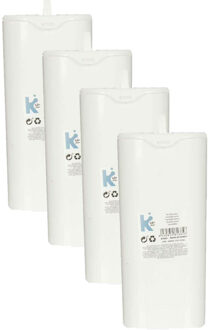 Arte r Radiatorbak luchtbevochtiger - 4x - waterverdamper - wit - kunststof 21x9 cm