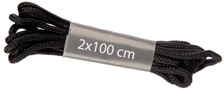 Arte r Schoenveters - 6x - zwart - 100 cm - stof - One size