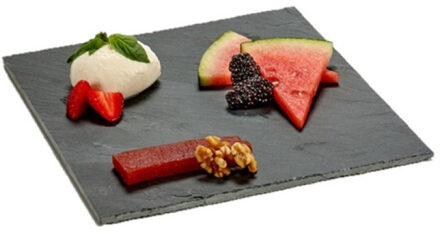 Arte r serveerplank - Leisteen - 25 x 25 cm - presenteerbord - keuken