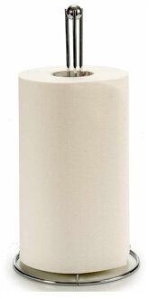 Arte r Stijlvolle basic metalen keukenrolhouder rond 15 x 31 cm