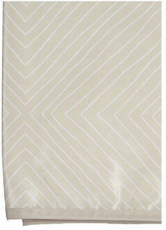 Arte r Tafelzeil/tafelkleed beige met grafisch motief 140 x 180 cm