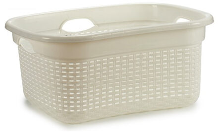 Arte r Wasmand - wit - kunststof - 42 x 63 x 26 cm - 25 liter - draagbare wasmand