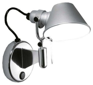 Artemide Tolomeo Micro Faretto LED Wandlamp 2700K met switch - Aluminium