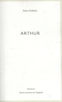 Arthur -  Peter Verhelst (ISBN: 9789075175547)