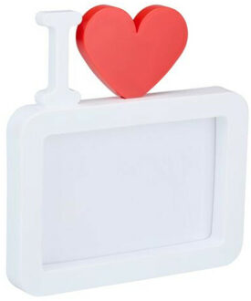 arti casa Fotolijst - valentijn - 18 x 17 cm - met hartje - staand