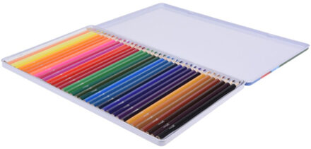arti casa Kleurpotloden - 36x - diverse kleuren - 18 x 0,7 cm - Houten potloden in diverse kleuren