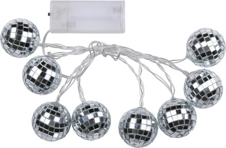 arti casa LED discobollen lichtsnoer - 8 led - gekleurd - 150 cm - Lichtsnoeren