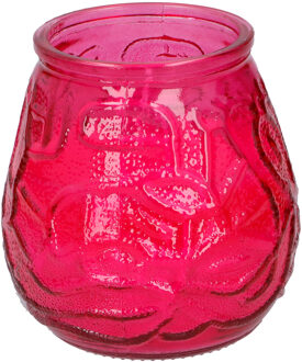 arti casa Tafelkaars - 15h - rood glas - citronella - 10 cm - lowboy kaars