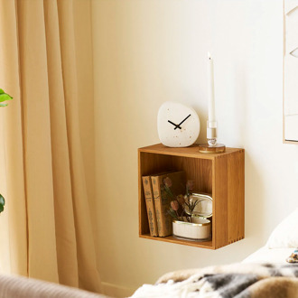 Artichok Abigail vierkante eikenhouten open wandkast - 30 x 30 cm Bruin