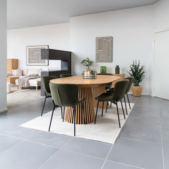 Artichok Alko uitschuifbare houten eettafel naturel - Ø 120 tot 240 cm Bruin