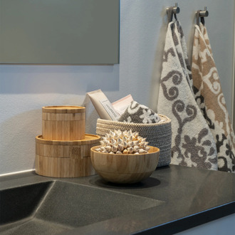 Artichok Carlijn katoenen manden beige - set van 3