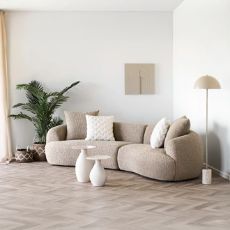 Artichok Cheryl vloerlamp marmer zand - Ø40 cm