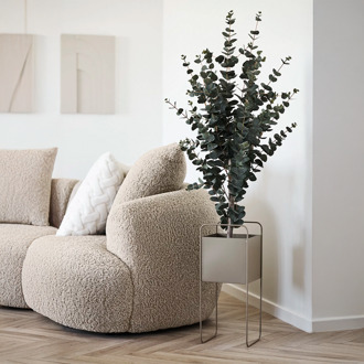 Artichok Emelie metalen plantenbak - bruin