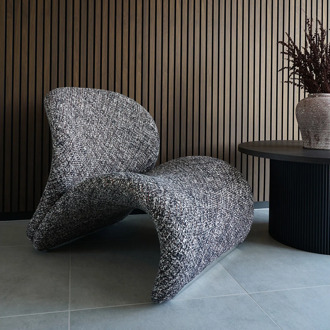 Artichok Gaia lounge fauteuil donkerbruin gemêleerd