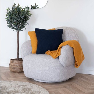 Artichok Geeske plaid okergeel - 170 x 130 cm