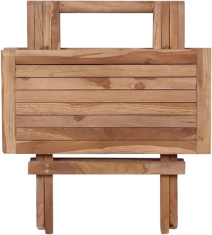 Artichok Jennifer inklapbare houten tuintafel - 50 x 50 cm Bruin