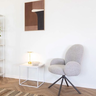 Artichok Karen houten bijzettafel wit - 45 x 45 cm