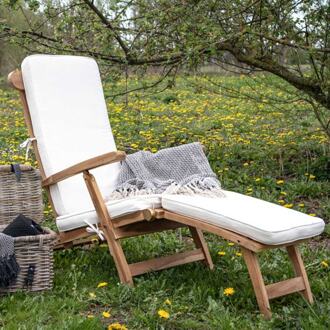 Artichok Ligkussen voor Jildou houten loungestoel - Wit