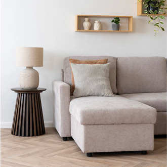 Artichok Mabel ribstof sierkussen beige - 45 x 45 cm