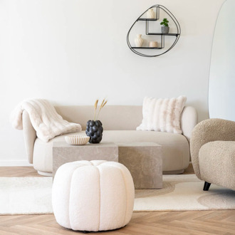 Artichok Marije plaid gebroken wit - 180 x 130 cm