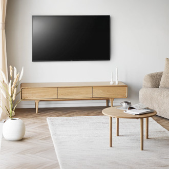 Artichok Mels eikenhouten tv meubel naturel - 180 x 45 cm Bruin