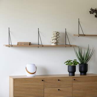 Artichok Mick houten wandplank naturel - 120 x 29 cm Bruin