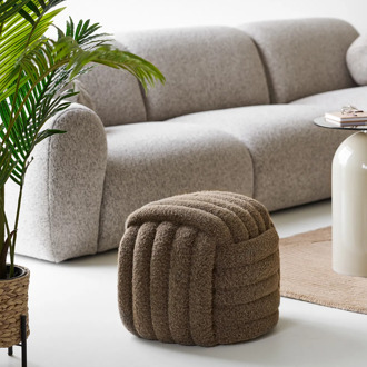 Artichok Nanou poef bruin - 48 x 43 cm