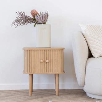 Artichok Ties houten bijzettafel naturel - 45 x 40 cm Bruin